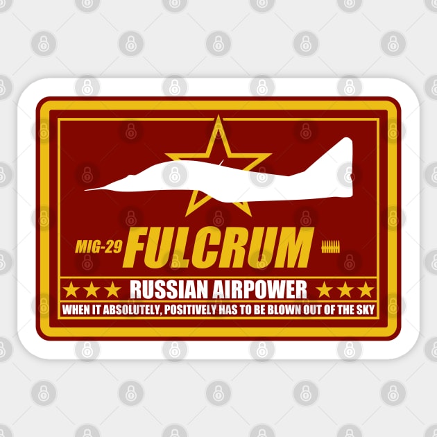 MIG-29 Fulcrum Sticker by TCP
